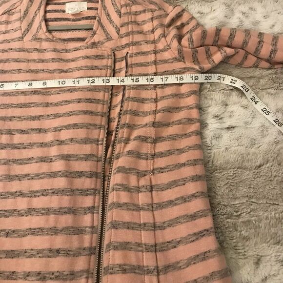 : : Caslon Striped Soft Cotton Moto Style Jacket : : - Picture 6 of 13